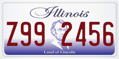 IL license plate Z992456