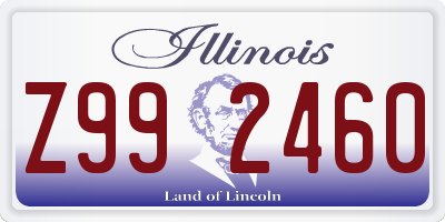 IL license plate Z992460