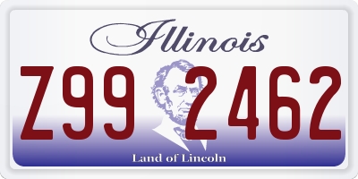 IL license plate Z992462