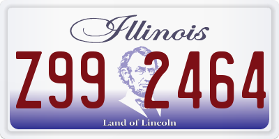 IL license plate Z992464