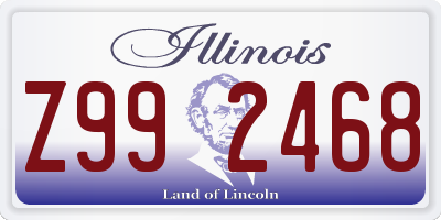 IL license plate Z992468