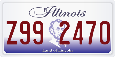 IL license plate Z992470