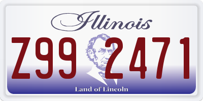 IL license plate Z992471