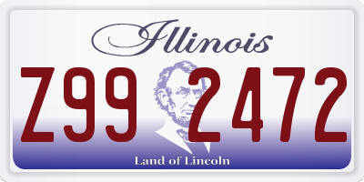 IL license plate Z992472