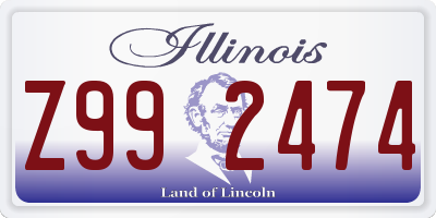 IL license plate Z992474