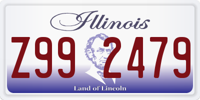 IL license plate Z992479
