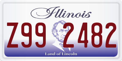 IL license plate Z992482