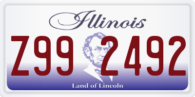 IL license plate Z992492