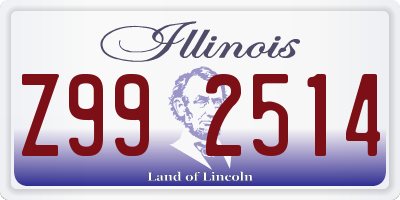 IL license plate Z992514