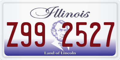 IL license plate Z992527