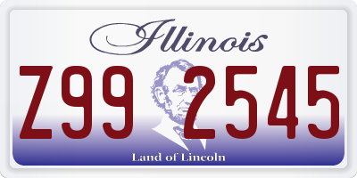 IL license plate Z992545