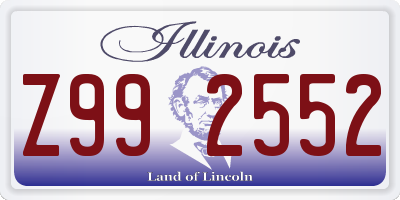 IL license plate Z992552