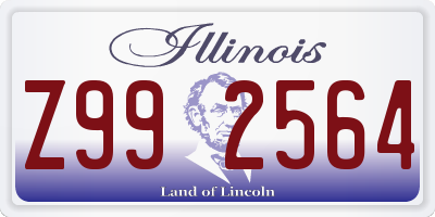 IL license plate Z992564