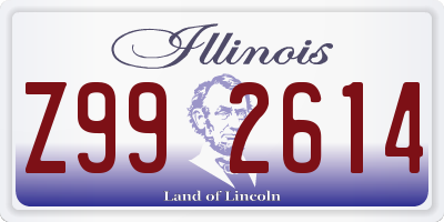 IL license plate Z992614