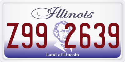 IL license plate Z992639