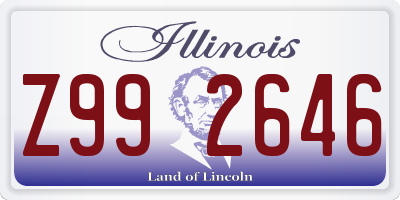 IL license plate Z992646