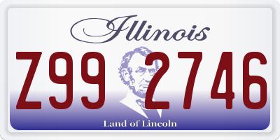 IL license plate Z992746