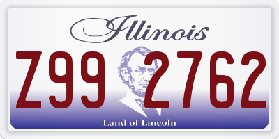 IL license plate Z992762