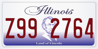 IL license plate Z992764