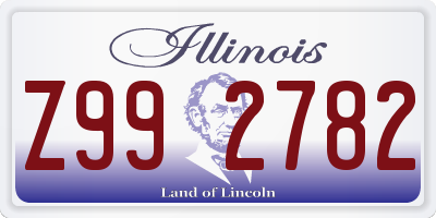 IL license plate Z992782