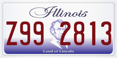 IL license plate Z992813