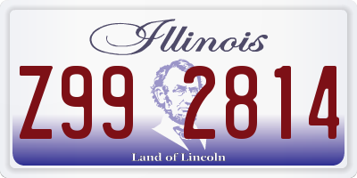 IL license plate Z992814