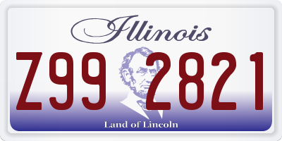 IL license plate Z992821