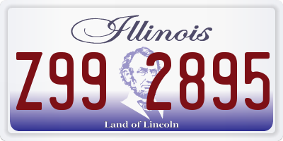 IL license plate Z992895