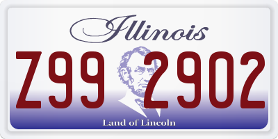 IL license plate Z992902