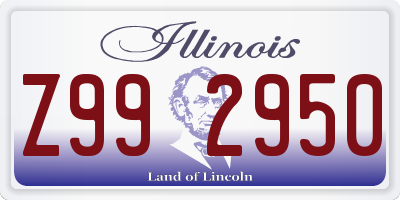 IL license plate Z992950