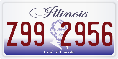 IL license plate Z992956