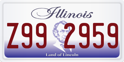 IL license plate Z992959