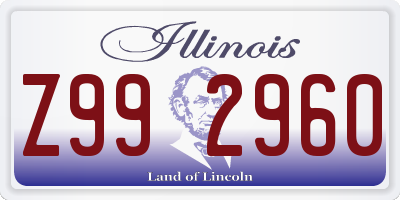 IL license plate Z992960