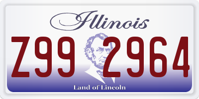 IL license plate Z992964