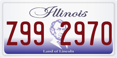 IL license plate Z992970