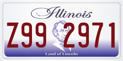 IL license plate Z992971