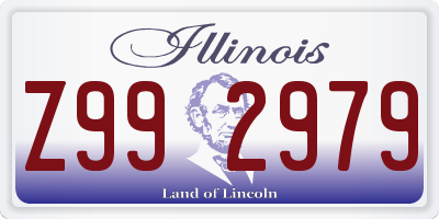 IL license plate Z992979