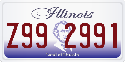 IL license plate Z992991