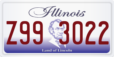 IL license plate Z993022