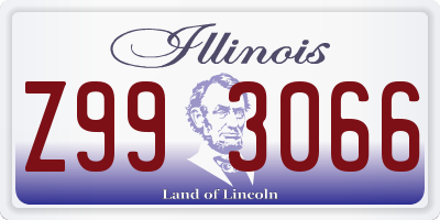 IL license plate Z993066