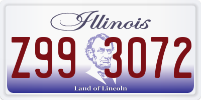 IL license plate Z993072