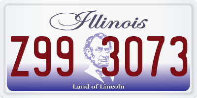 IL license plate Z993073