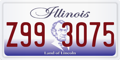 IL license plate Z993075