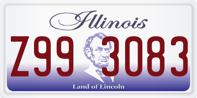 IL license plate Z993083