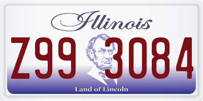 IL license plate Z993084
