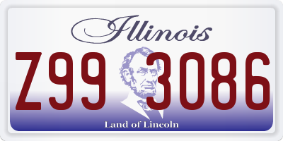 IL license plate Z993086