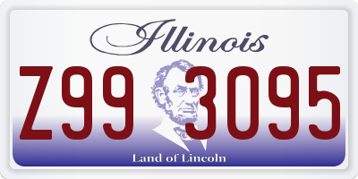 IL license plate Z993095
