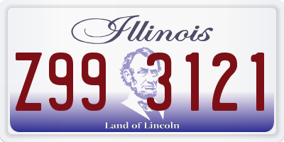 IL license plate Z993121