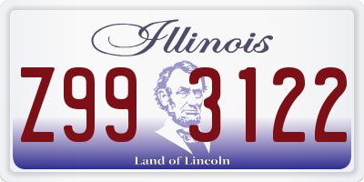 IL license plate Z993122