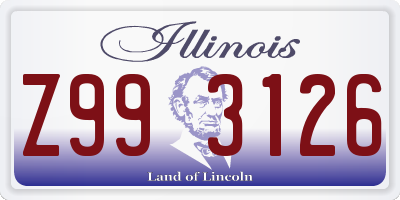 IL license plate Z993126